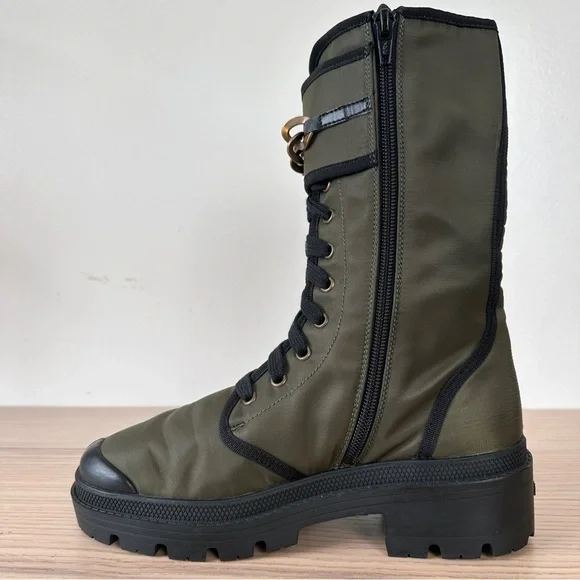 Madison Maison x Palladium Ranger Boot Women Sz 6 Vegan Army RARE 90's $495 - Picture 2 of 16